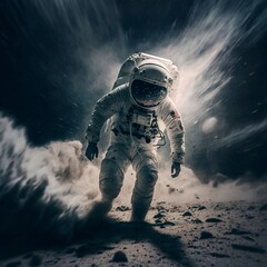 Astronaut in space, Generative AI