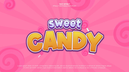 Sweet Candy 3D Text Effect