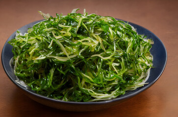 Realistic illustration of seaweed salad, using Generative AI