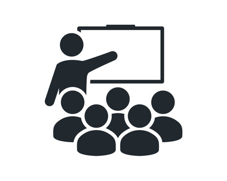 Training seminar icon. Illustration vector