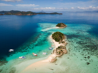 Drohnenfoto auf den Philippinen Insel Coron - Bulog Island