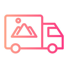 truck gradient icon