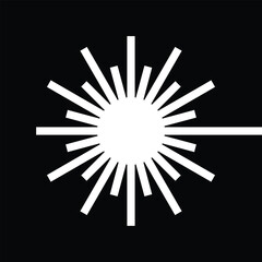 laser beam icon, vector illustration
