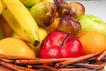 Bowl of fresh fruit, fruit basket