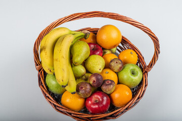 Bowl of fresh fruit, fruit basket