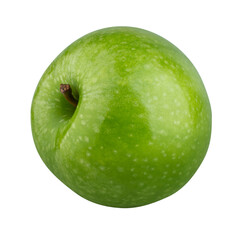 Fresh green apple isolated on white background.