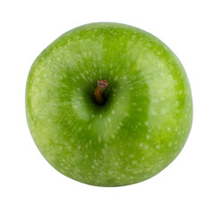 Fresh green apple isolated on alpha background.