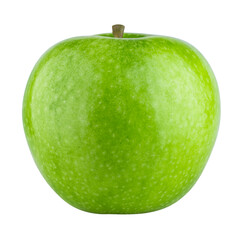 Fresh green apple isolated on alpha background.
