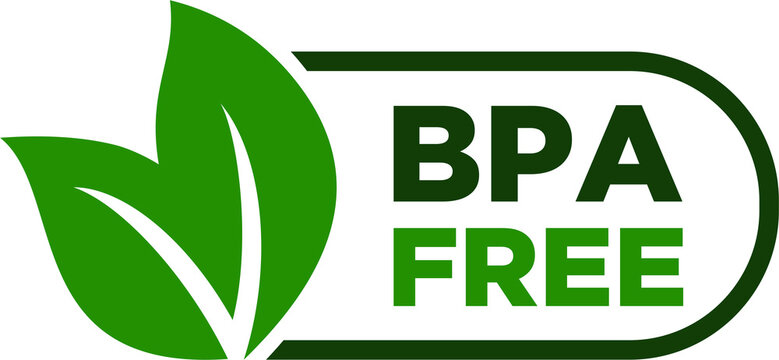 Premium Vector  Bpa free round symbol green leaves vector