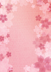 Fototapeta na wymiar 麻の葉模様　ピンクの春色背景イラスト