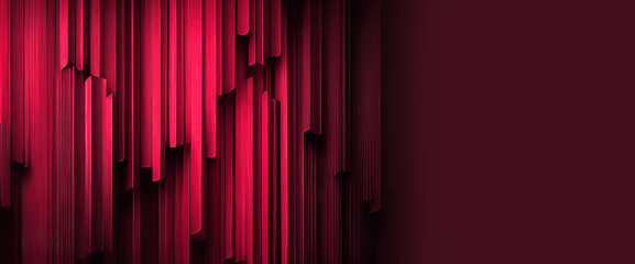 Generative Ai illustration of abstract viva magenta painted texture as concept background with copy space. Pattern in trendy color 2023 year Viva Magenta. Idea and texture backdrop