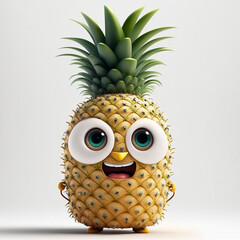 Cute Pineapple Character
