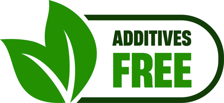 Additives free label stamp product vector image	