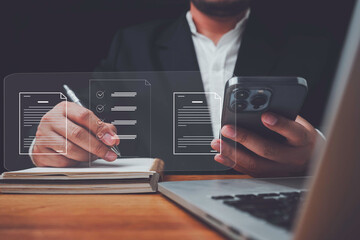 E-document management Paperless workplace, e-signing, electronic signature, document management man...