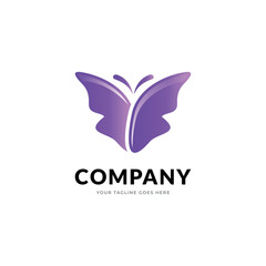 Butterfly logo, Gradient logo, butterfly, logodesign, modern, graphic design, entreprise logo, business logo, Blue gradient