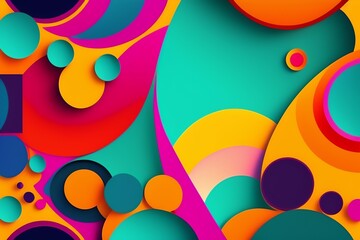 Modern Abstract Background, Backdrop, Design Element, Poster Banner or Flier With Space For Text - Generative AI