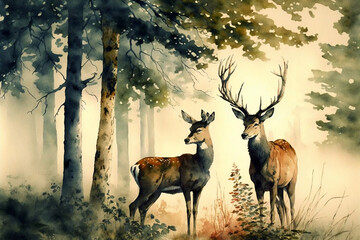 Deer in the Forest, Generative AI