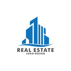 Modern Real Estate Business Logo Template, Building, Property Development, and Construction Logo Vector