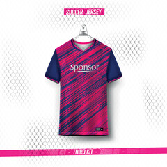 Soccer jersey design for sublimation - Sports jersey and t-shirt template sports jersey design vector. Sports design for football, racing, gaming jersey. Vector.