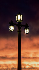 Fototapeta na wymiar street lamp at night