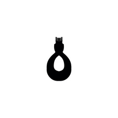 Gallows icon. Simple style stop bad habits poster background symbol. Gallows brand logo design element. Gallows t-shirt printing. Vector for sticker.