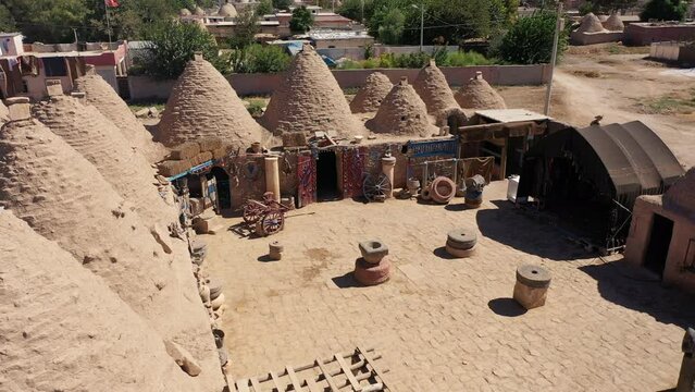 Sanliurfa, Harran area drone footage of ruins, oe01