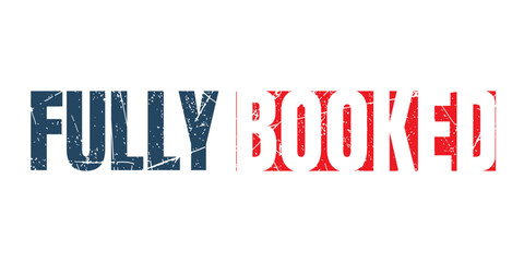 Fully booked rectangular stamp isolated on white background