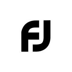 Initial letter FJ logo template design