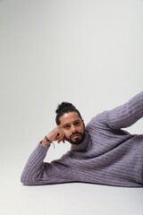 Cropped portrait of confident and young man. Mind set and mental health.