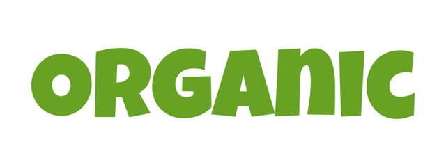 Organic eco natural bio vegan sticker label logo icon. Logo with a pattern of green leaves. Ecological products. Stickers of eco-friendly products. Vector illustration of vegan organic food icons