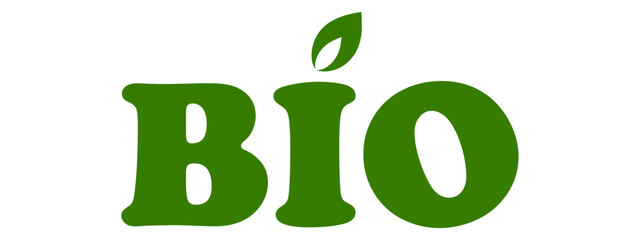 Organic eco natural bio vegan sticker label logo icon. Logo with a pattern of green leaves. Ecological products. Stickers of eco-friendly products. Vector illustration of vegan organic food icons