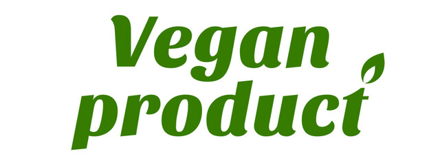 Fototapeta premium Organic eco natural bio vegan sticker label logo icon. Logo with a pattern of green leaves. Ecological products. Stickers of eco-friendly products. Vector illustration of vegan organic food icons