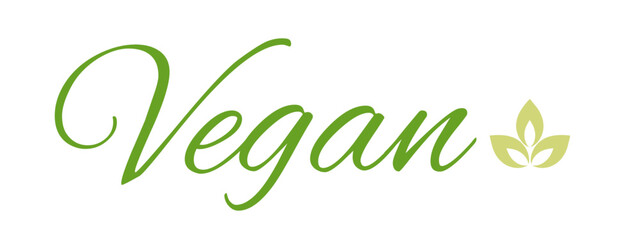 Organic eco natural bio vegan sticker label logo icon. Logo with a pattern of green leaves. Ecological products. Stickers of eco-friendly products. Vector illustration of vegan organic food icons