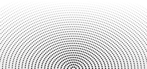 Abstract halftone dots background with circular style