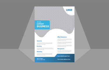 Modern Business flyer template, Vector file, A4 Size