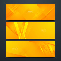 Abstract orange gradient background with trendy geometric graphic design. Simple minimal square and dots halftone yellow and orange gradient pattern background