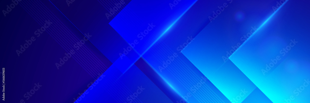 Canvas Prints modern blue abstract banner background