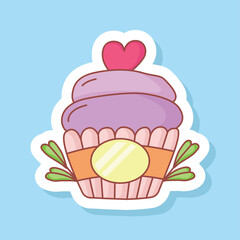 cute cupcake sticker