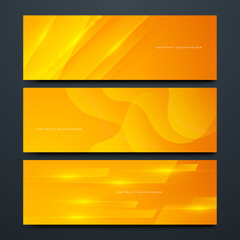 abstract modern yellow lines background vector illustration with orange gradient color