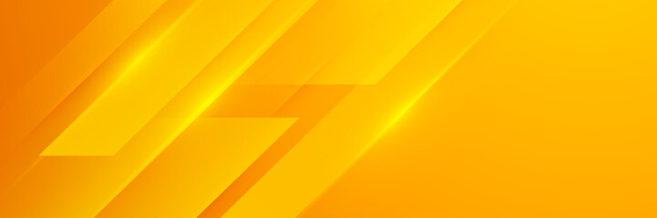 Bright colorful yellow background banner with shiny glowing line pattern texture