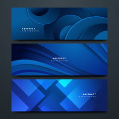 Modern background design with diagonal dark blue line pattern. Vector horizontal template for digital business banner, formal invitation, luxury voucher, prestigious gift advertisement