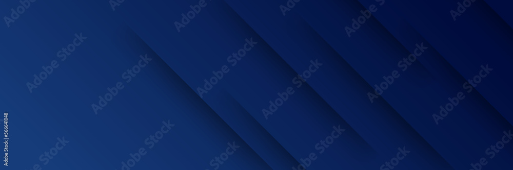 Poster blue banner. dark blue abstract background geometry shine and layer element vector for presentation 