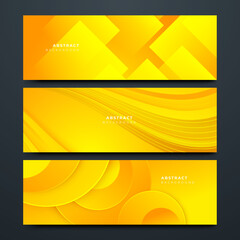 Abstract orange gradient illustration background banner