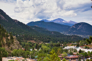Estes Park Colorado in summer