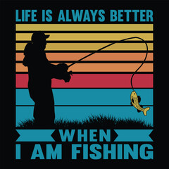 fishing t-shirt design