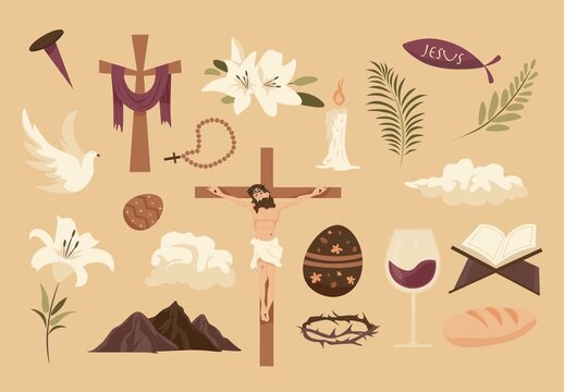 Easter Illustrations Religious Christian Church Easter Vectors