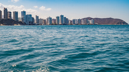 Colombian caribean city skyline "Santa Marta"