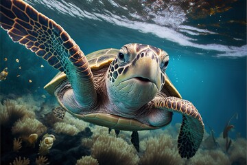Turtle Diving Generative AI