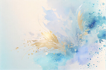 Abstract watercolor painting background in pastel colors. AI