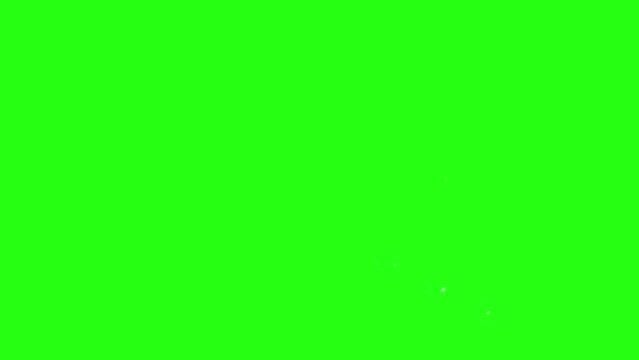 Shining star particles green screen motion graphics